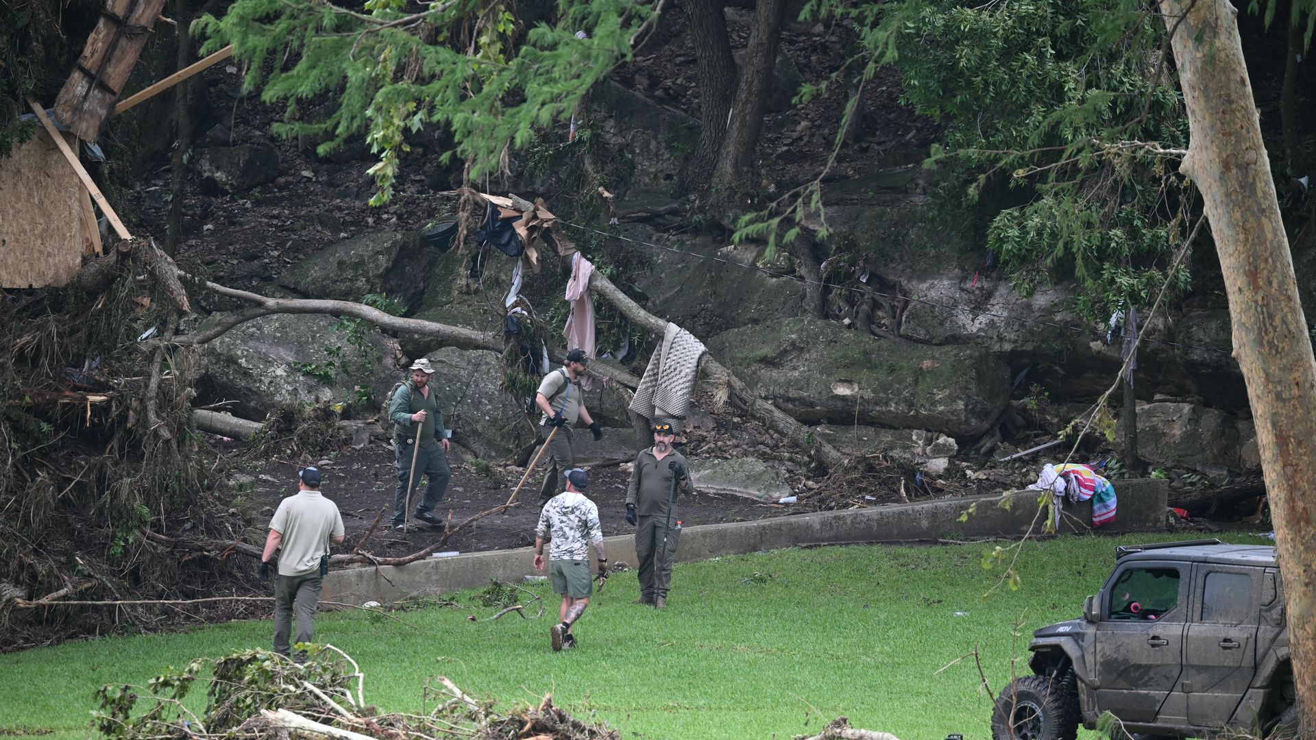 A search and rescue team in Texas 