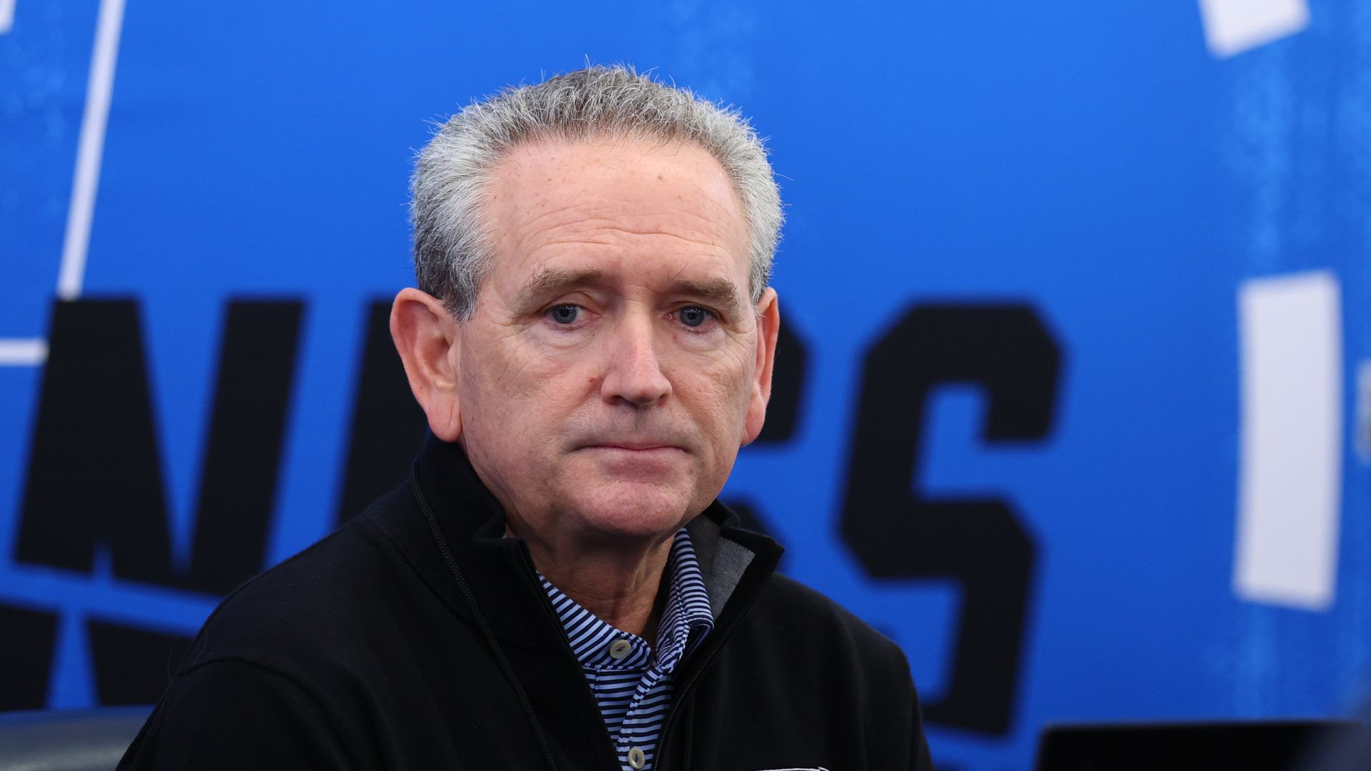 INDIANAPOLIS, INDIANA - MARCH 12: Bubba Cunningham speaks during the NCAA Men's Basketball Tournament Selections on March 12, 2025 in Indianapolis, Indiana. (Photo by Jamie Schwaberow/NCAA Photos via Getty Images)