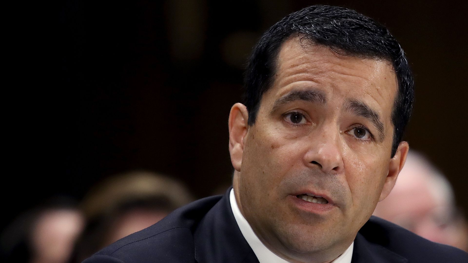 William Evanina, director of the National Counterintelligence and Security Center, before Congress in 2018.