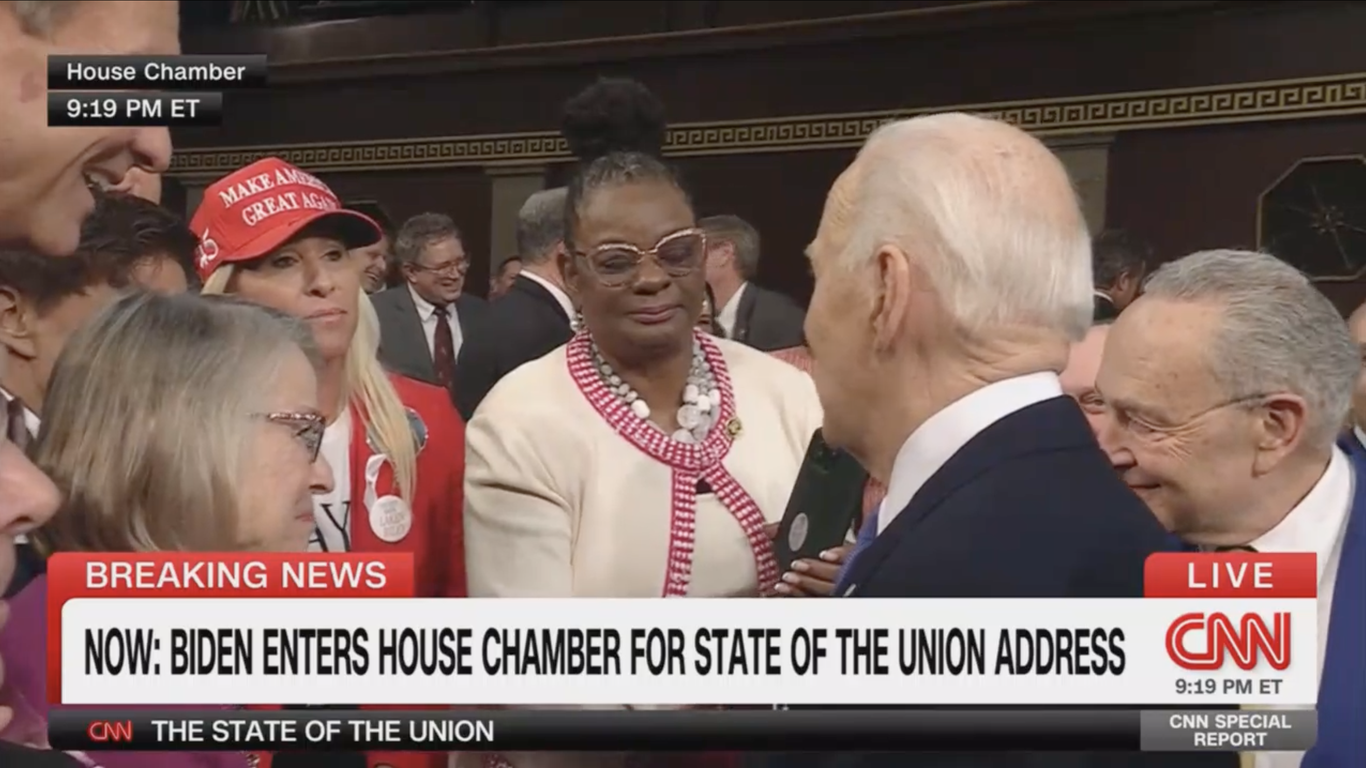 Biden And Marjorie Taylor Green Come Face To Face At State Of The Union