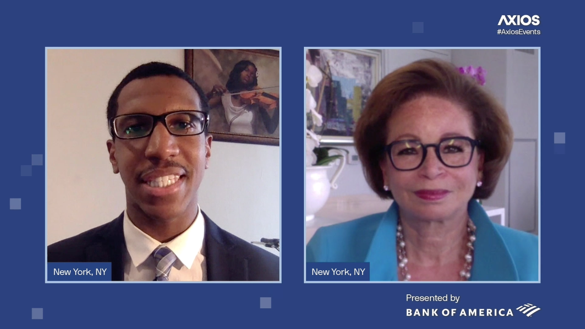 Axios' Dion Rabouin speaking with former Obama advisor Valerie Jarett