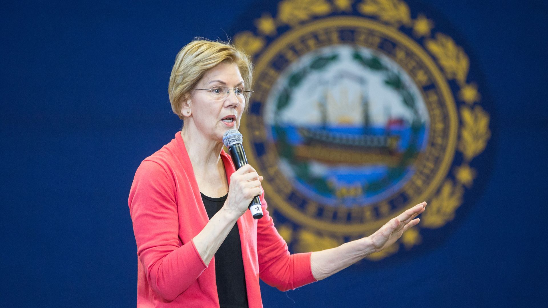 Liz Warren speaks.