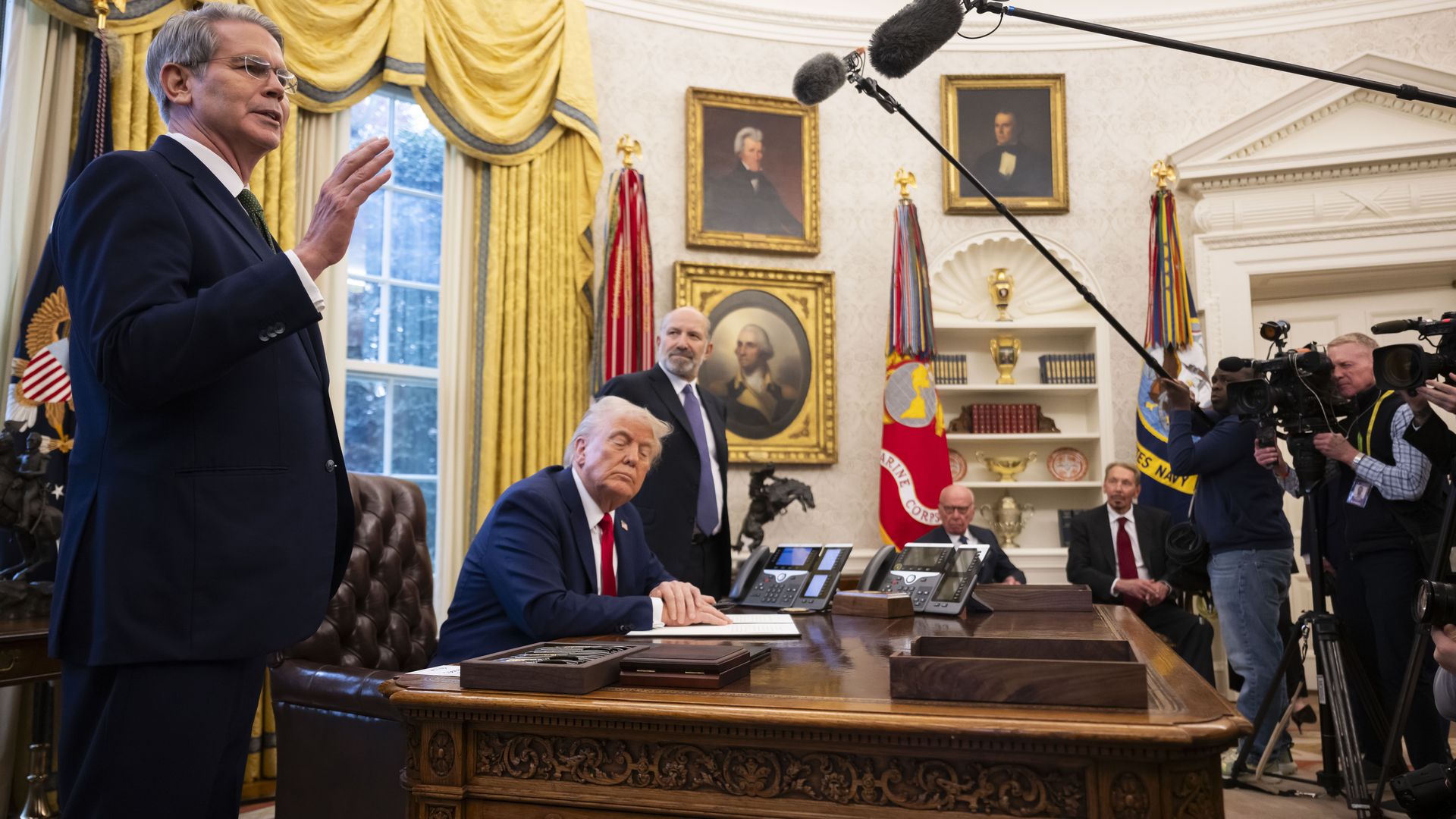President Trump in the Oval Office