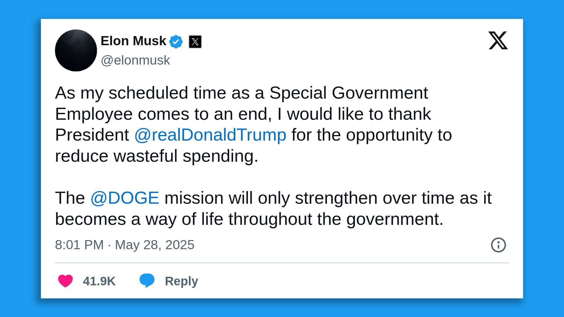 Musk confirms exit from Trump administration amid image rehab tour