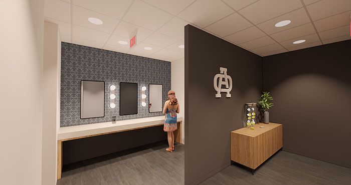 One Athletics locker room