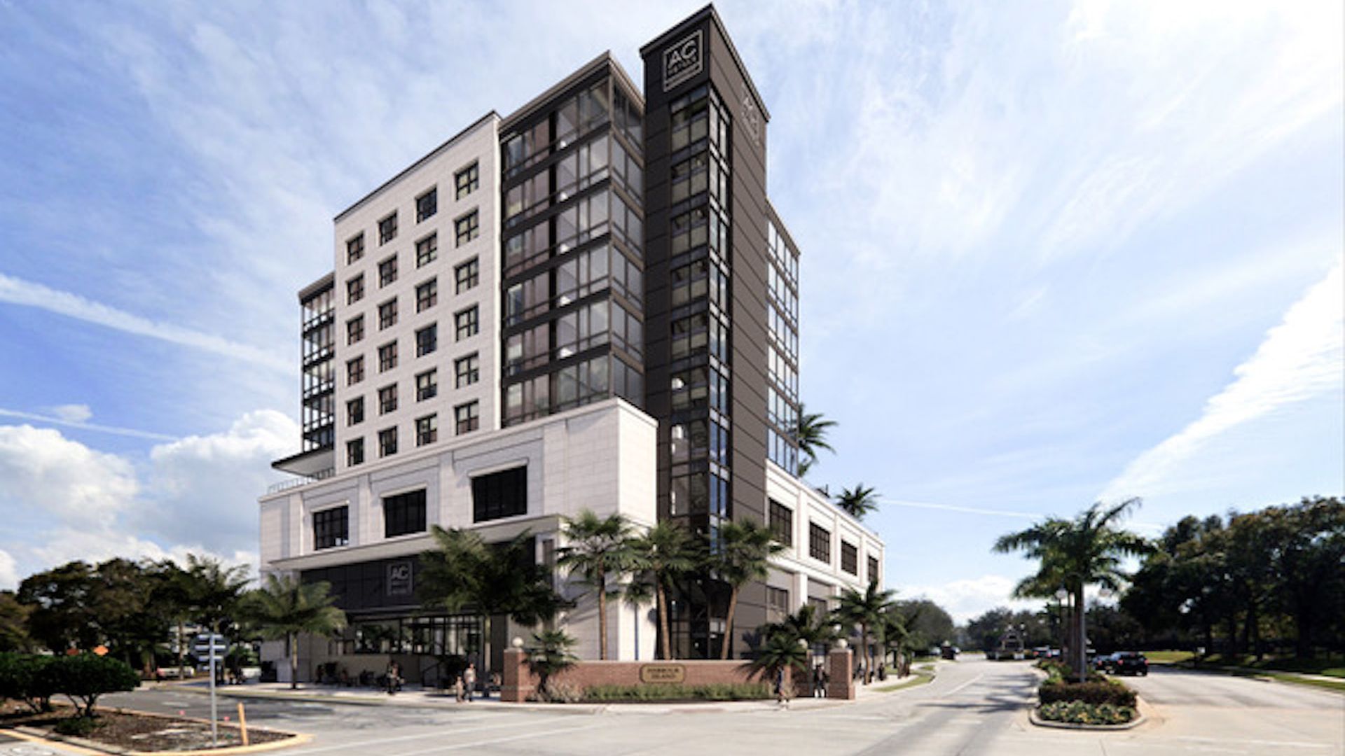 3D rendering of the hotel