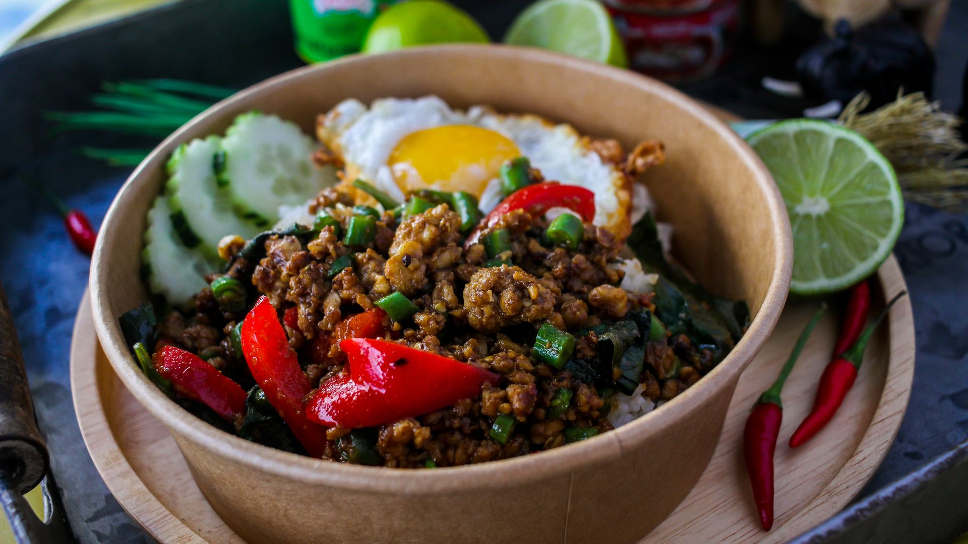 Basil chicken dish offered by Tyde Tate.