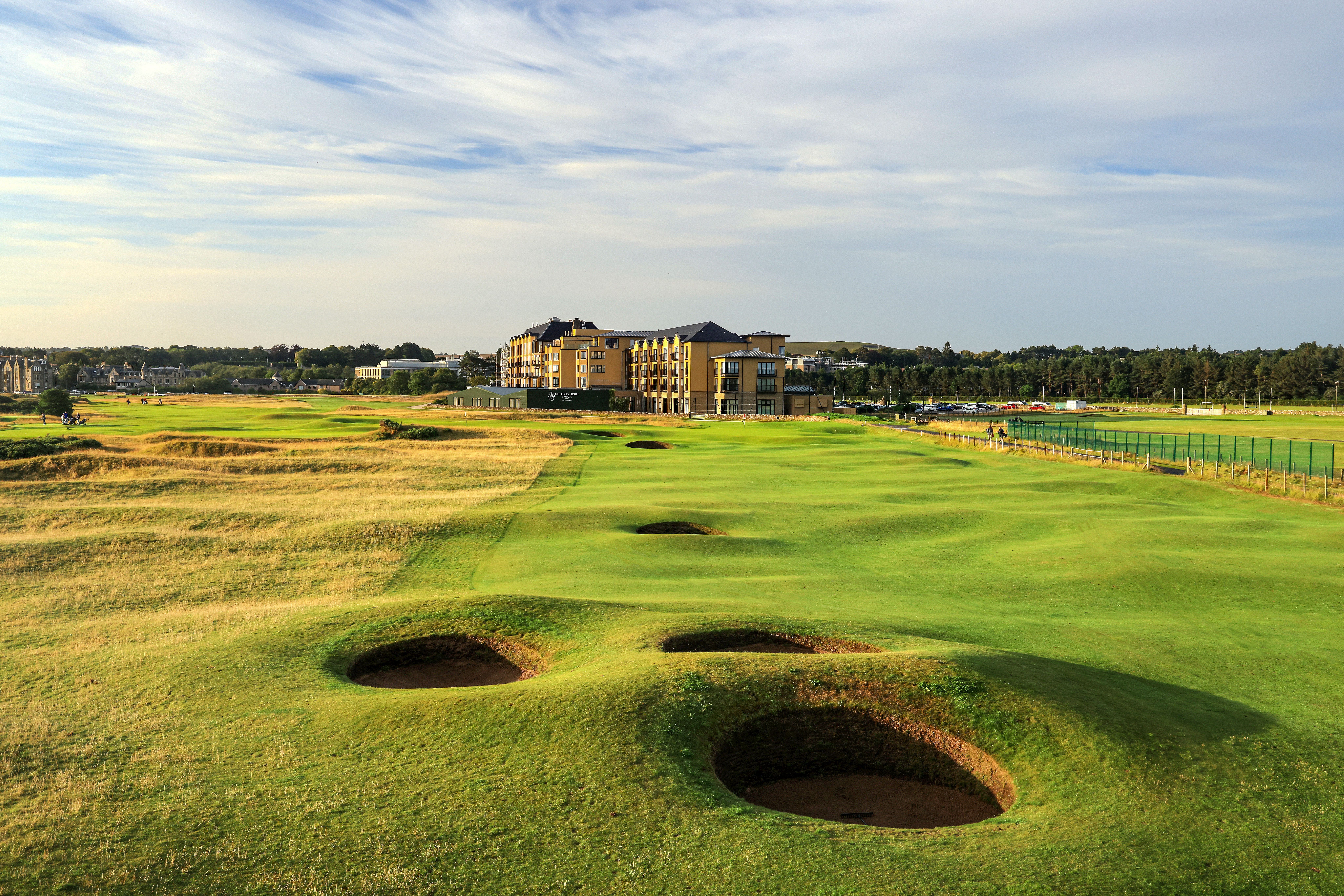 Bunkers at the Old Course in St. Andrews
