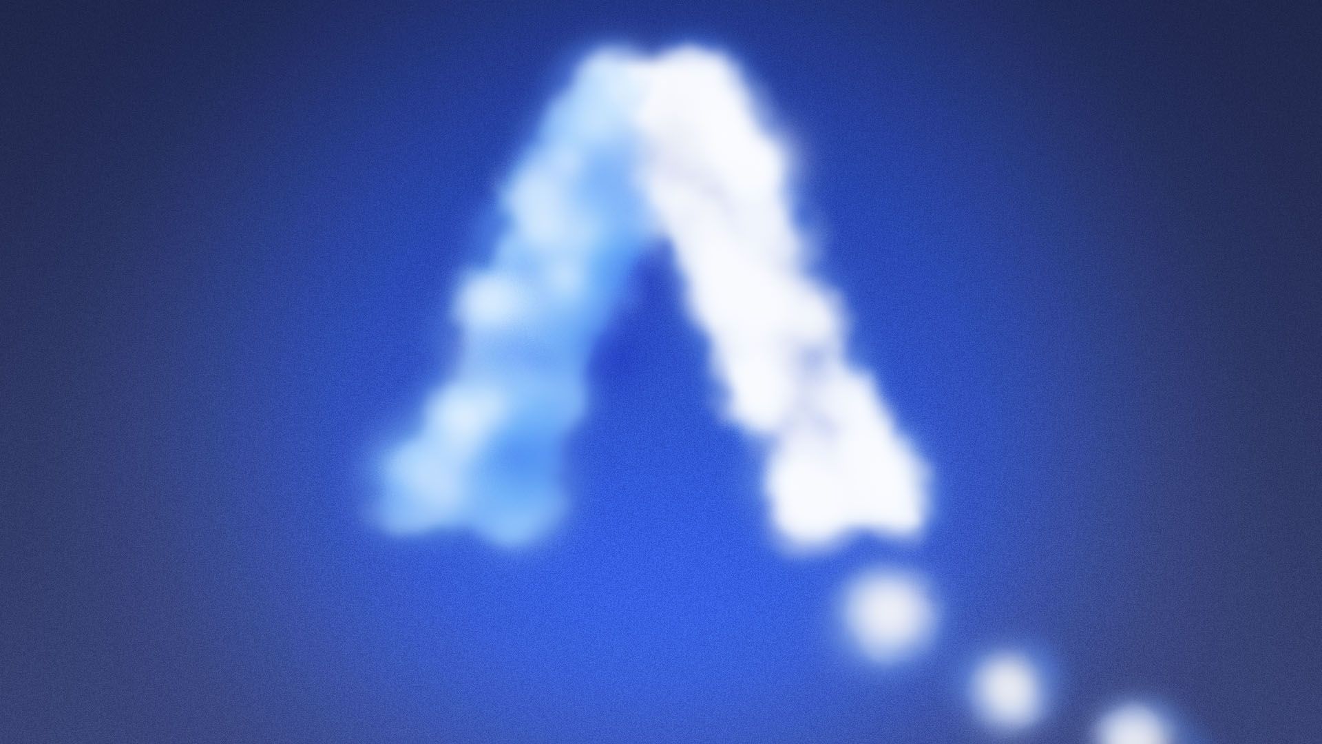 Illustration of a thought bubble in the shape of the Axios logo