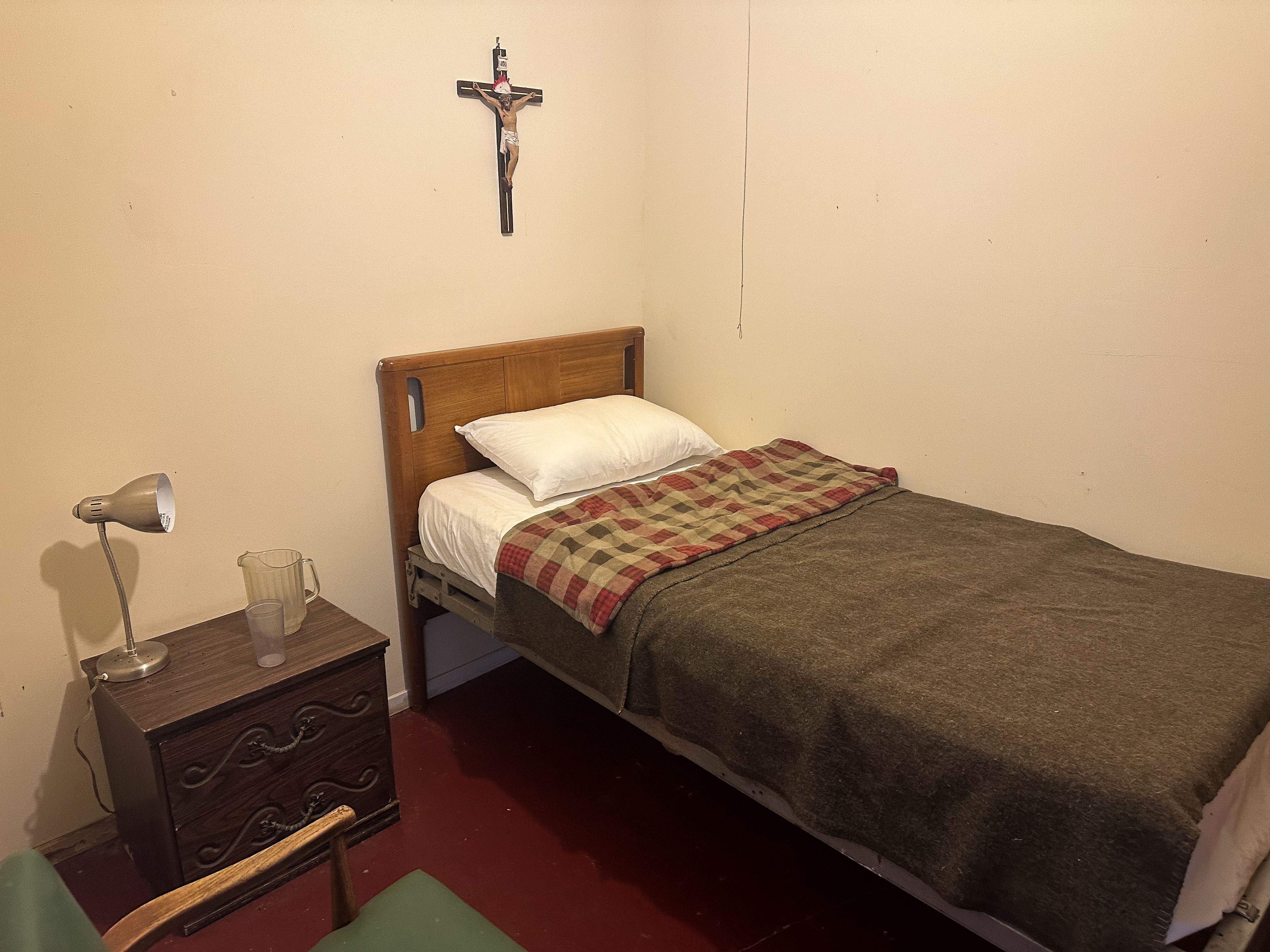 The room where Cesar Chavez slept during his 1968 hunger strike.