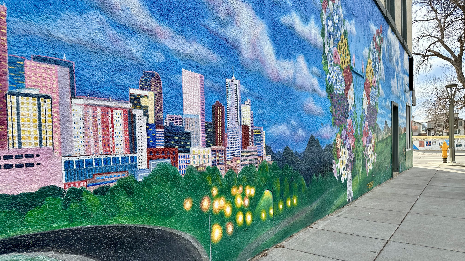 A mural near Tennyson Street. Photo: John Frank/Axios