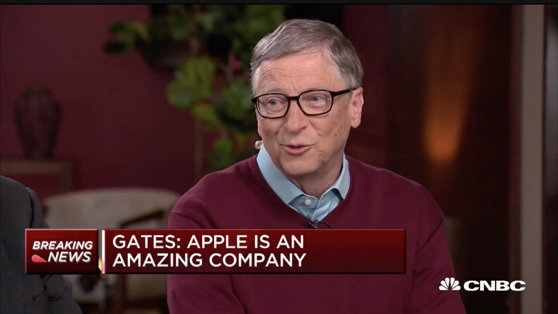 Bill Gates, talking Apple stock on CNBC Monday