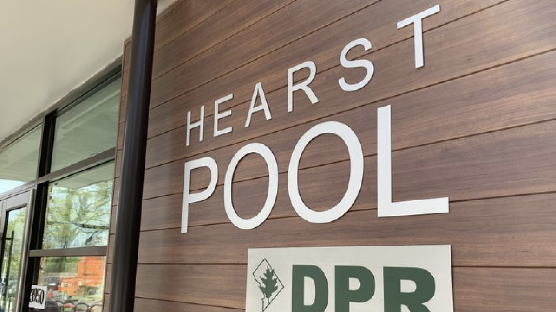 a pool sign