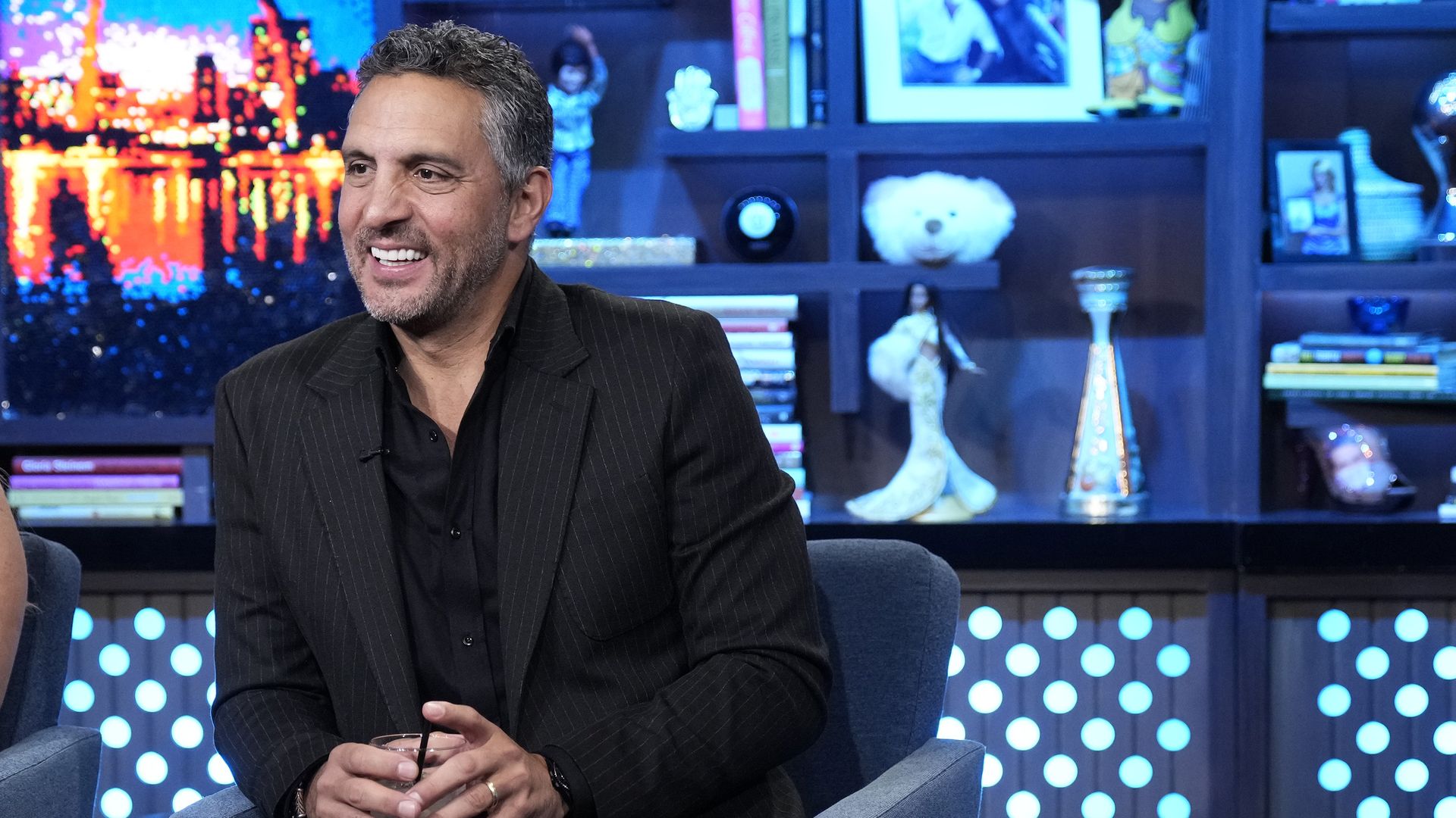 celebrity sits in on interview