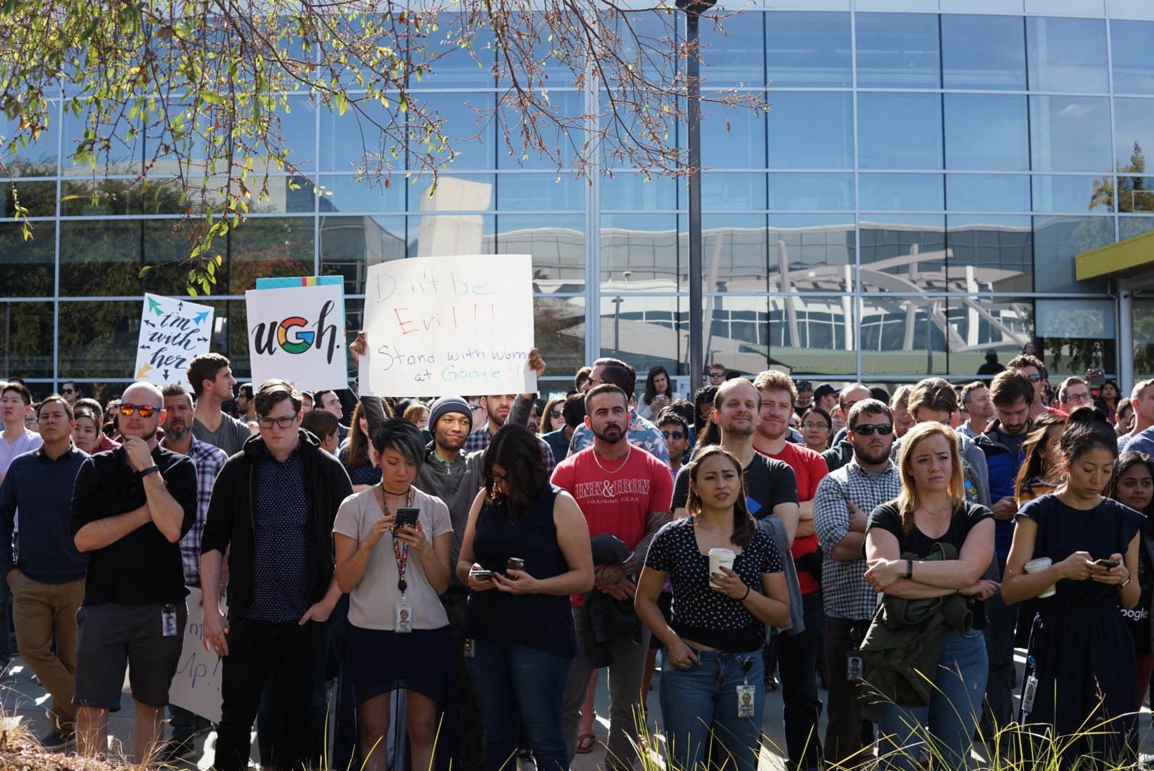 Google employees walk out in Mountain View