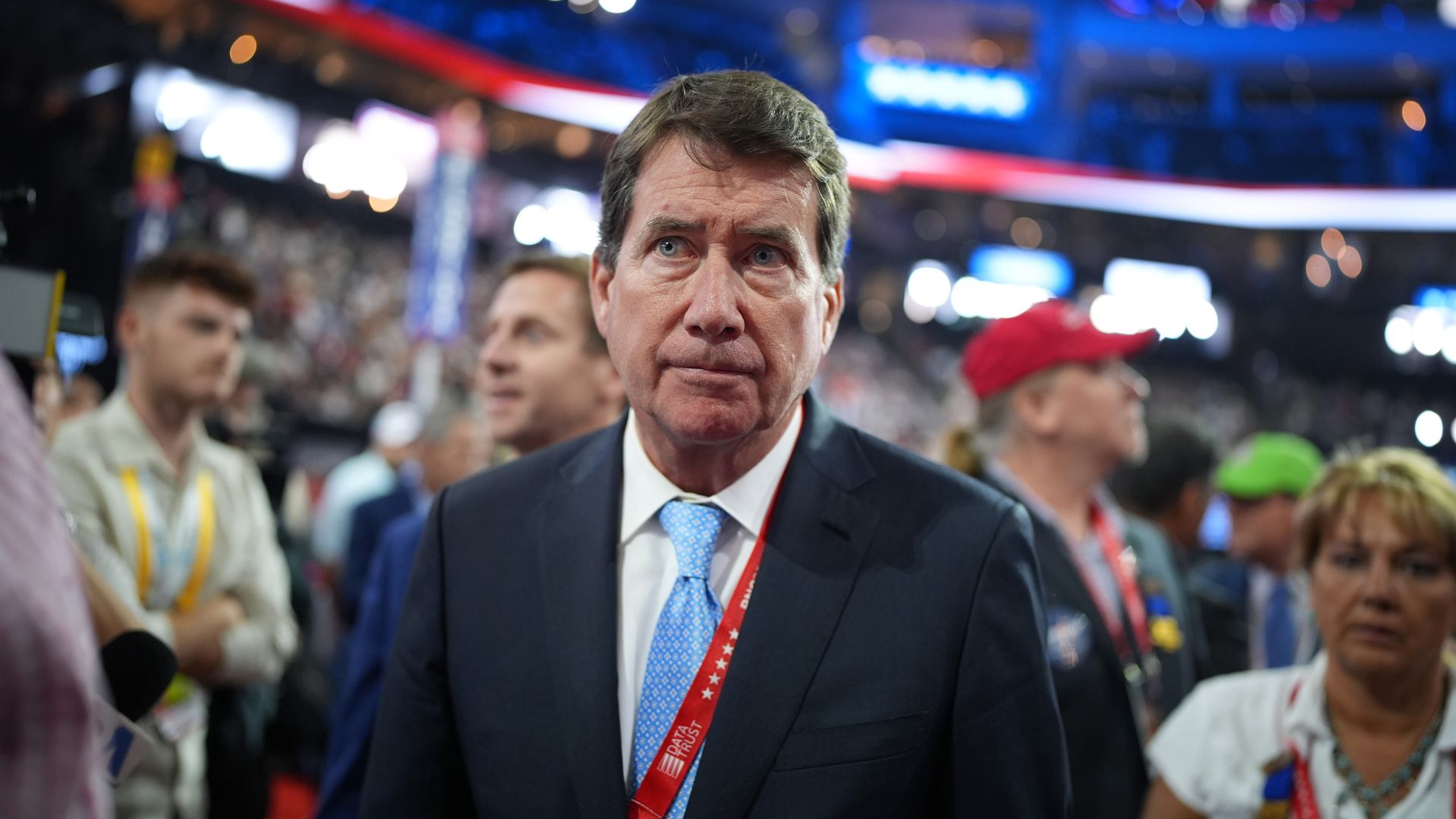Bill Hagerty attends the second day of the Republican National Convention at the Fiserv Forum on July 16, 2024 in Milwaukee, Wisconsin. Delegates, politicians, and the Republican faithful are in Milwaukee for the annual convention.