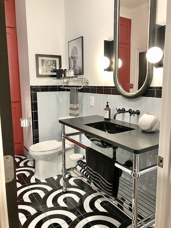 Natalie Papier's Home Ec SouthPark guest bath