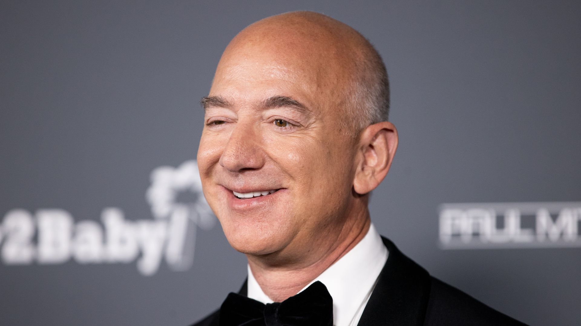 Jeff Bezos smiling.
