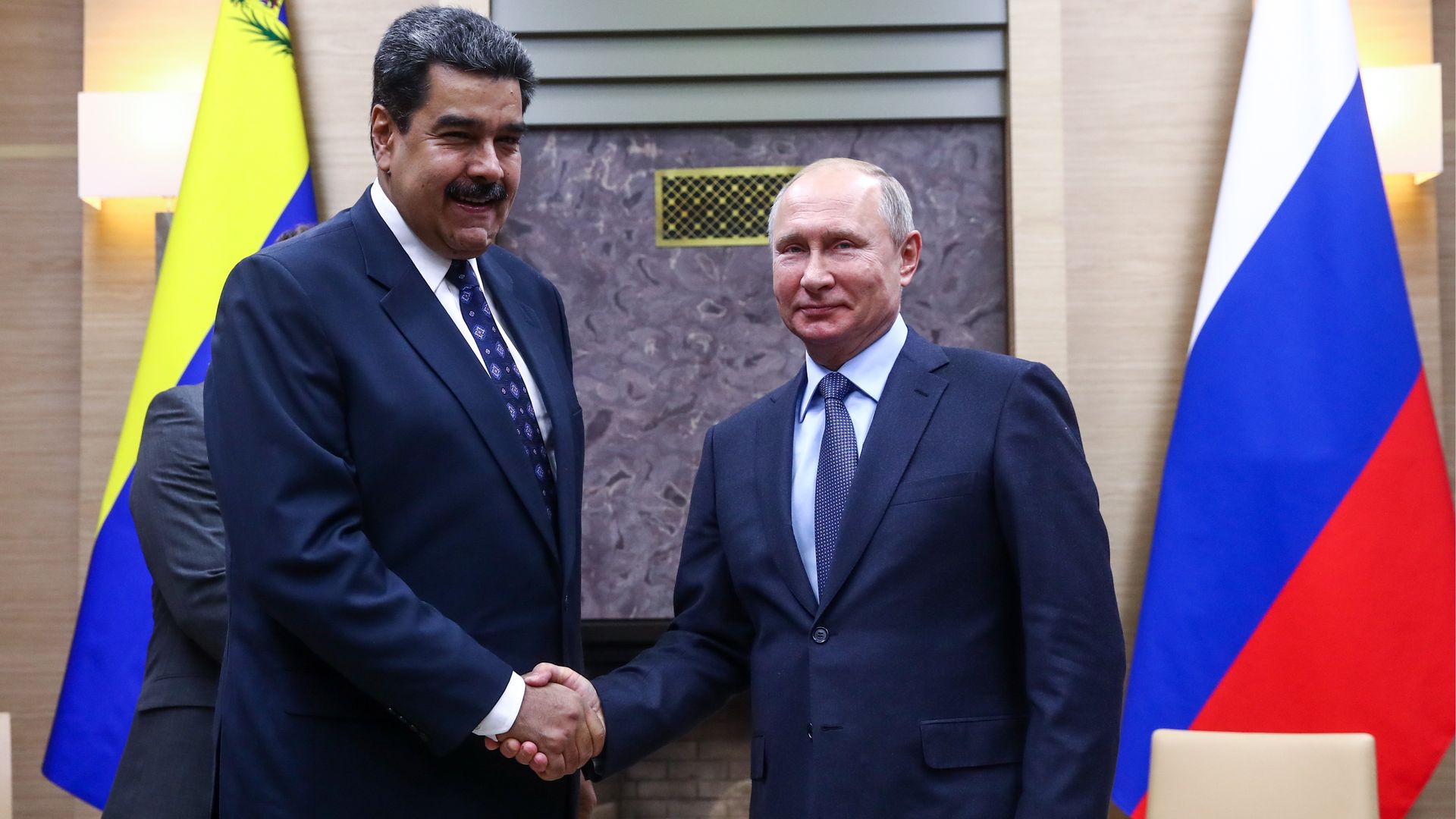 Nicolas Maduro and Vladimir Putin