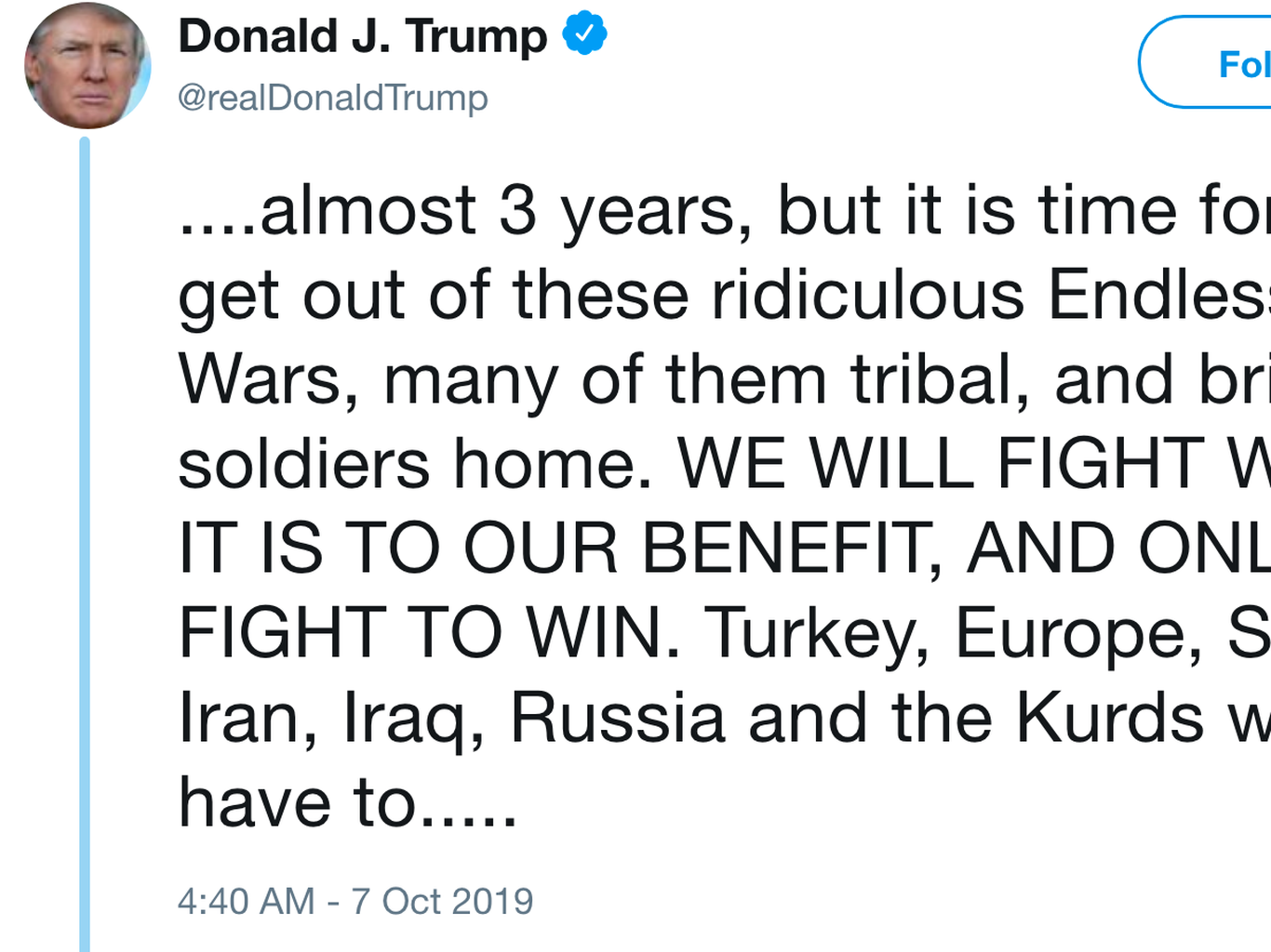 Trump Revives the Endless Wars Playbook