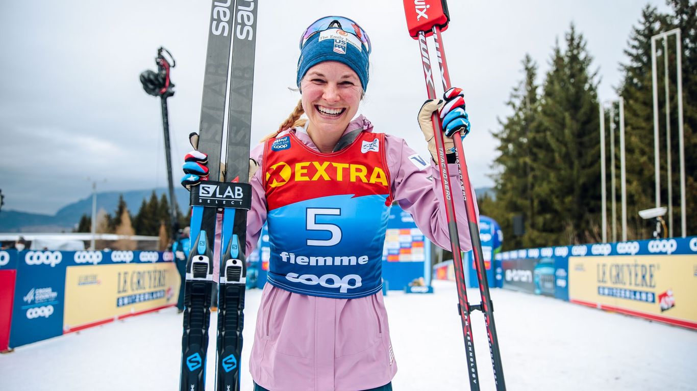 Cross-country skier Jessie Diggins is focused on the moment, not gold