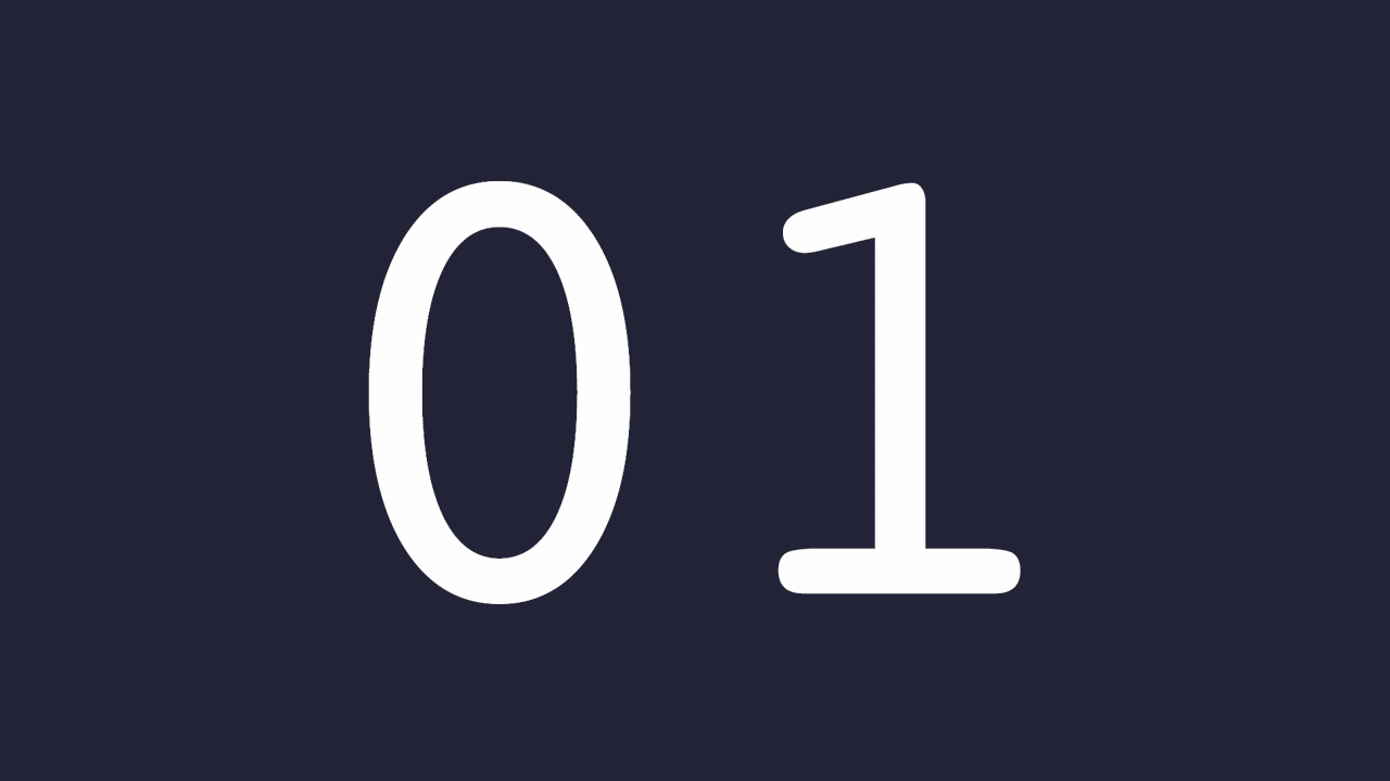 Animated illustration of a binary code changing into an x symbol