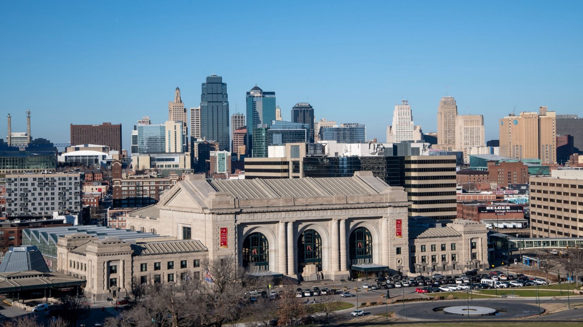 Kansas City skyline. 