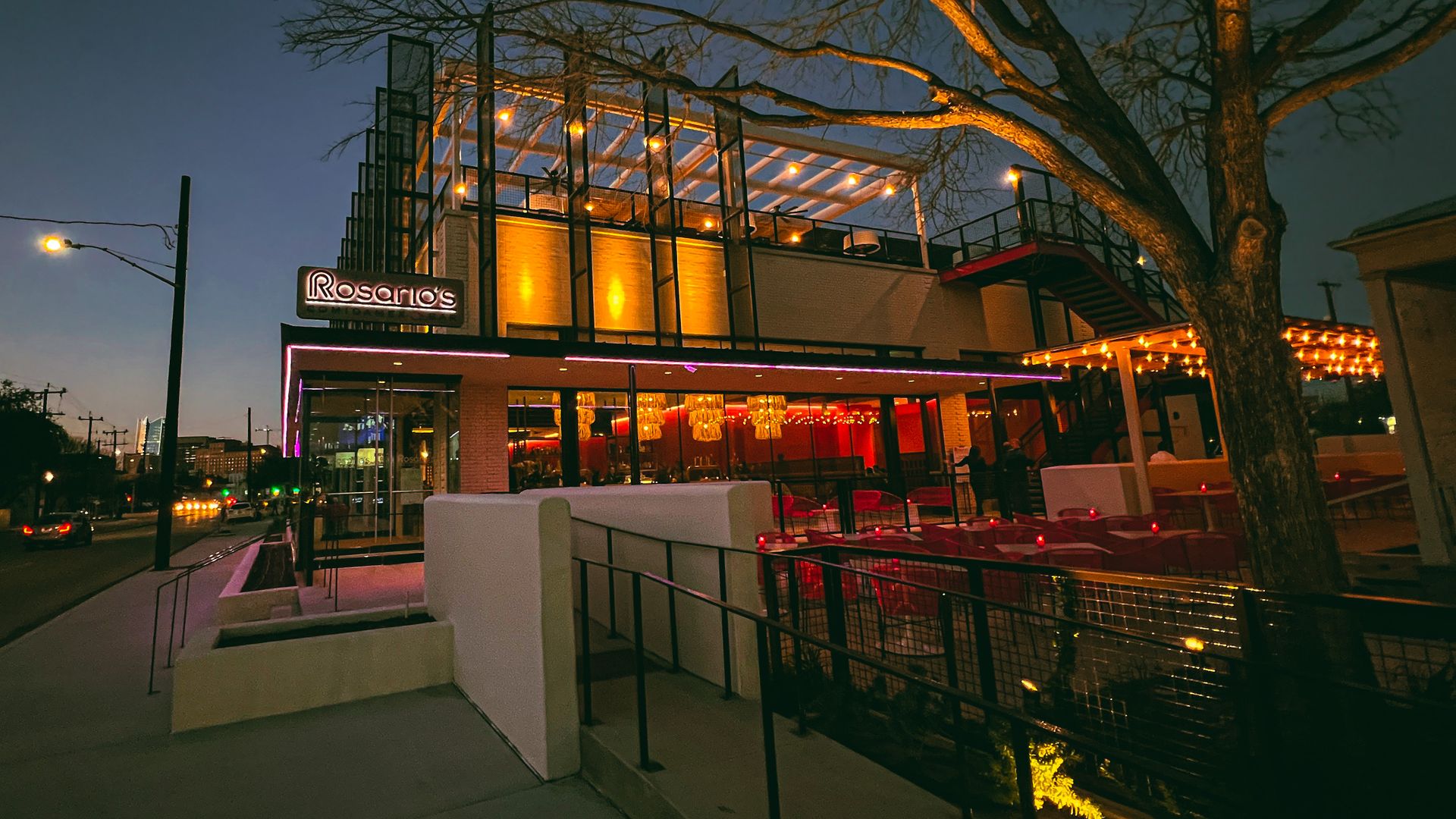 Exterior of the new Rosario’s. 