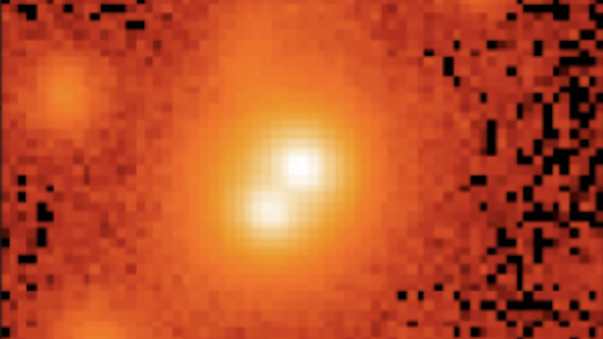 Two quasars. Credit: Silverman, et al.