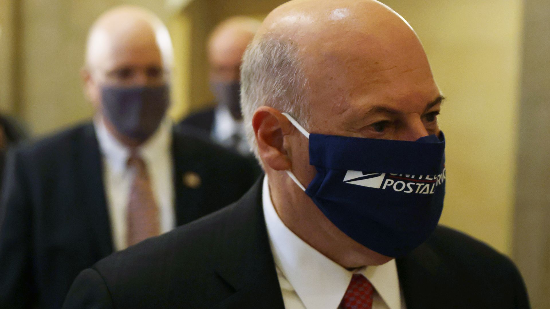 A person with a mask on his face.