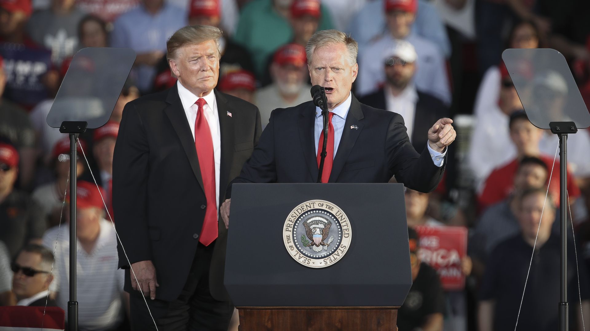 President Trump and Fred Keller, Republican candidate for Congress in Pennsylvania's 12th Congressional district.