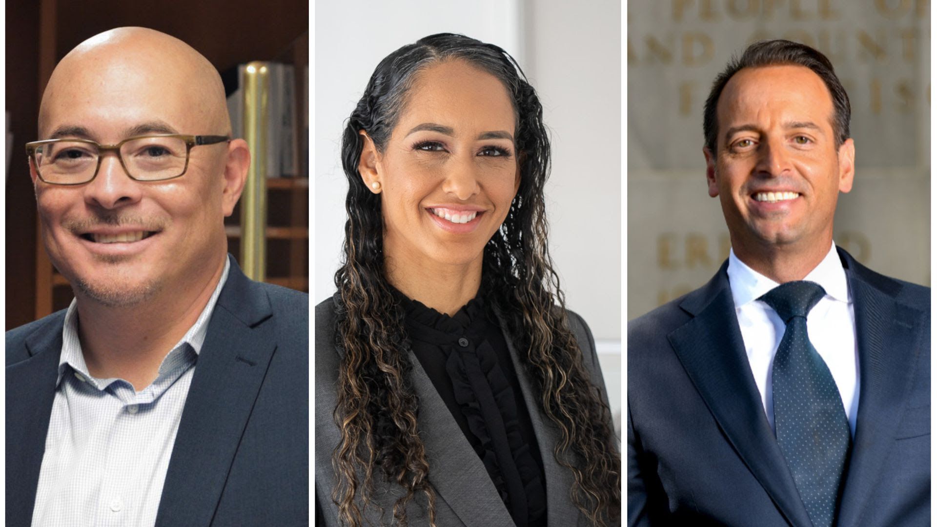 John Hamasaki, Brooke Jenkins and Joe Alioto Veronese