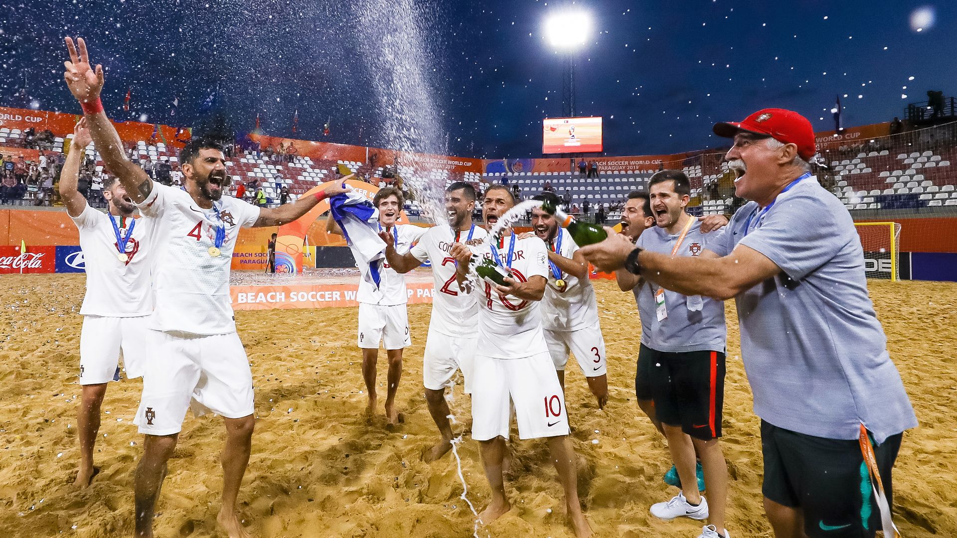 Portugal team celebrating
