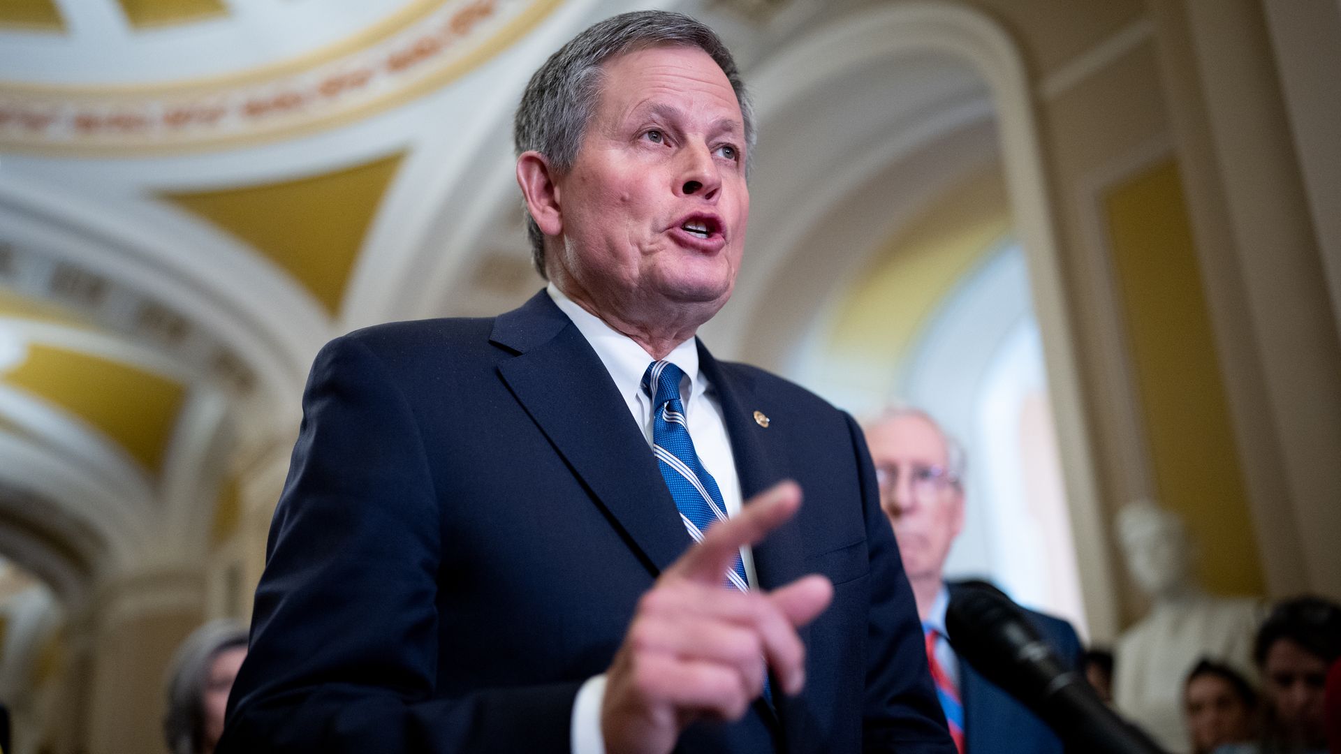 Sen. Steve Daines shows daylight with Trump over U.S. tariffs at RNC