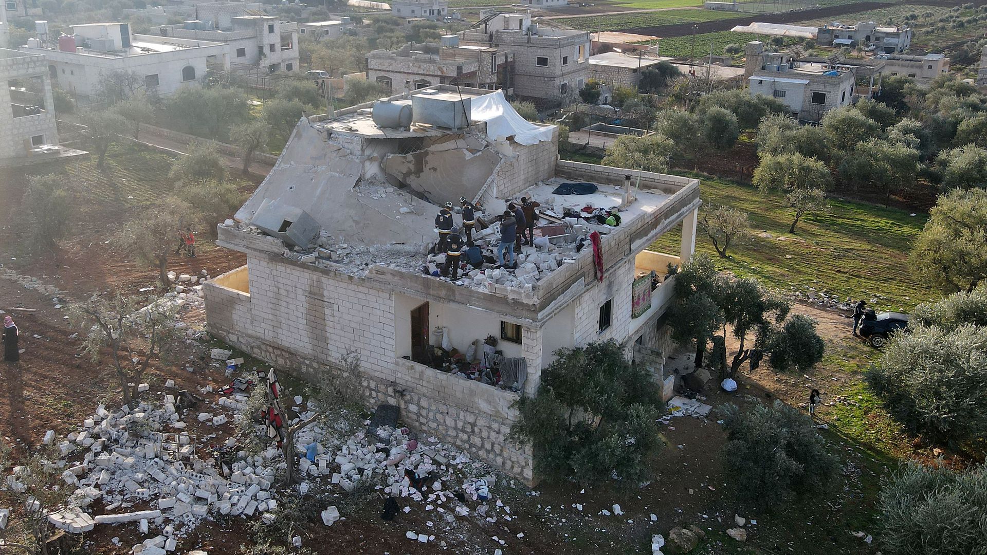 Destroyed house in Syria