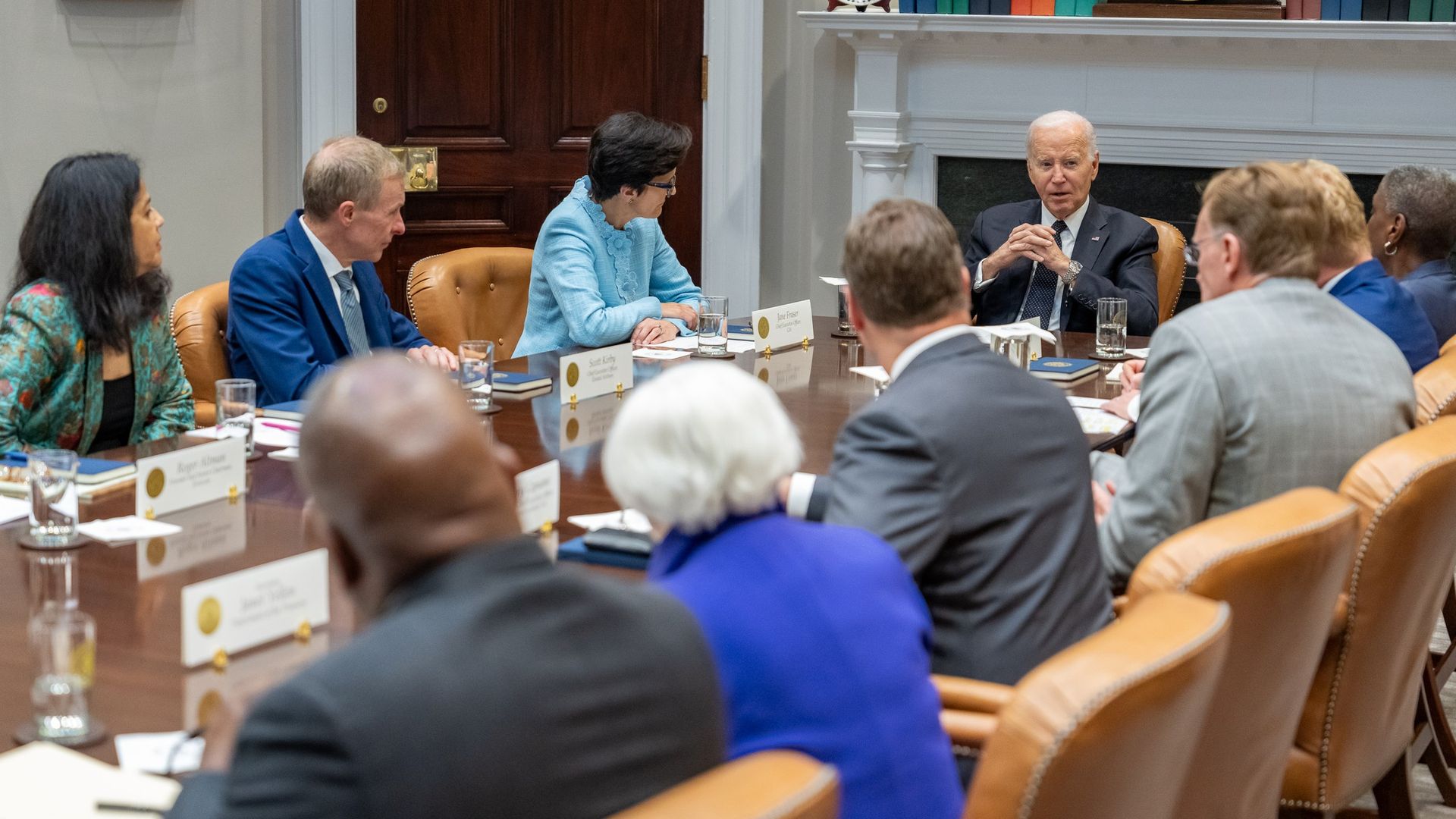 President Biden meets with CEOs in D.C. on Tuesday.