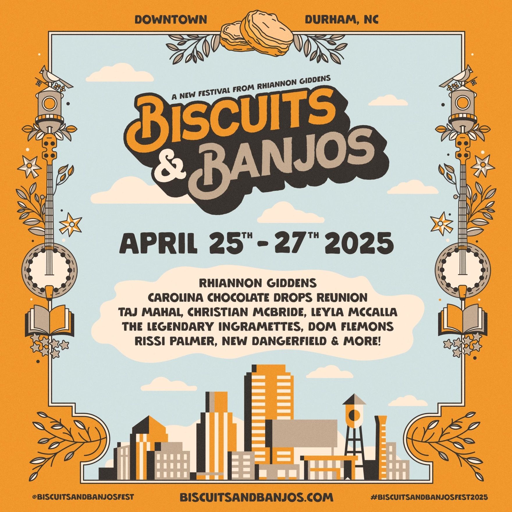 a poster for Biscuits and Banjos