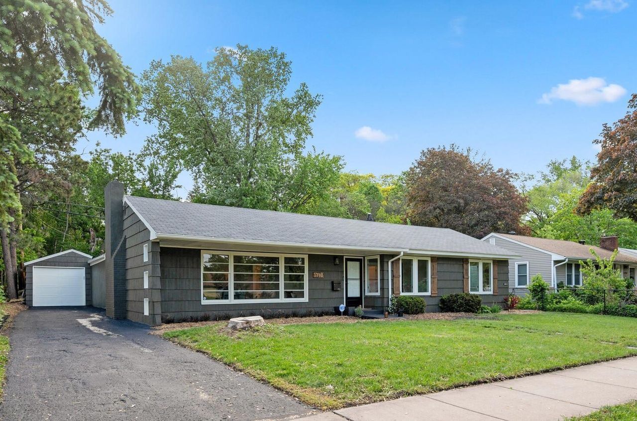 exterior of one-story home