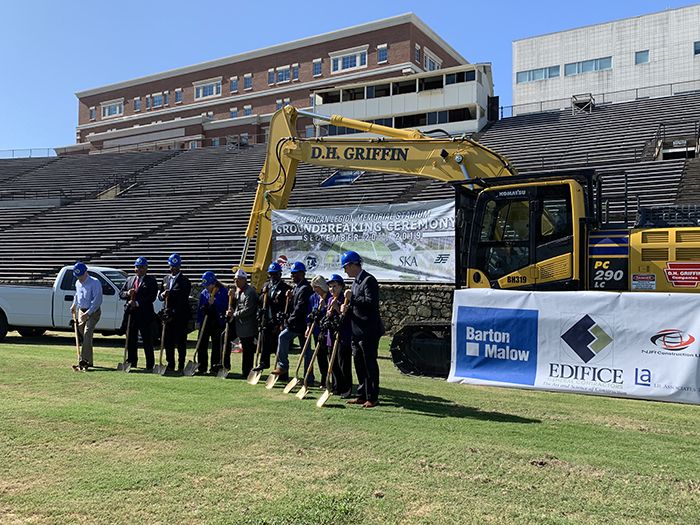 Groundbreaking at American Legion Memorial Stadium 