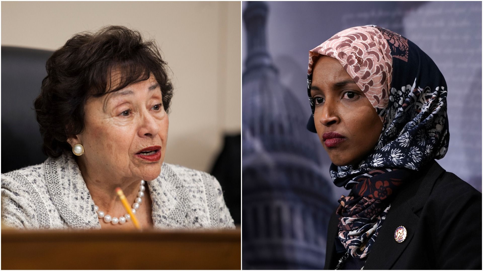 Democratic Reps. Nita Lowey (D-N.Y.) and Ilhan Omar (D-Minn.)