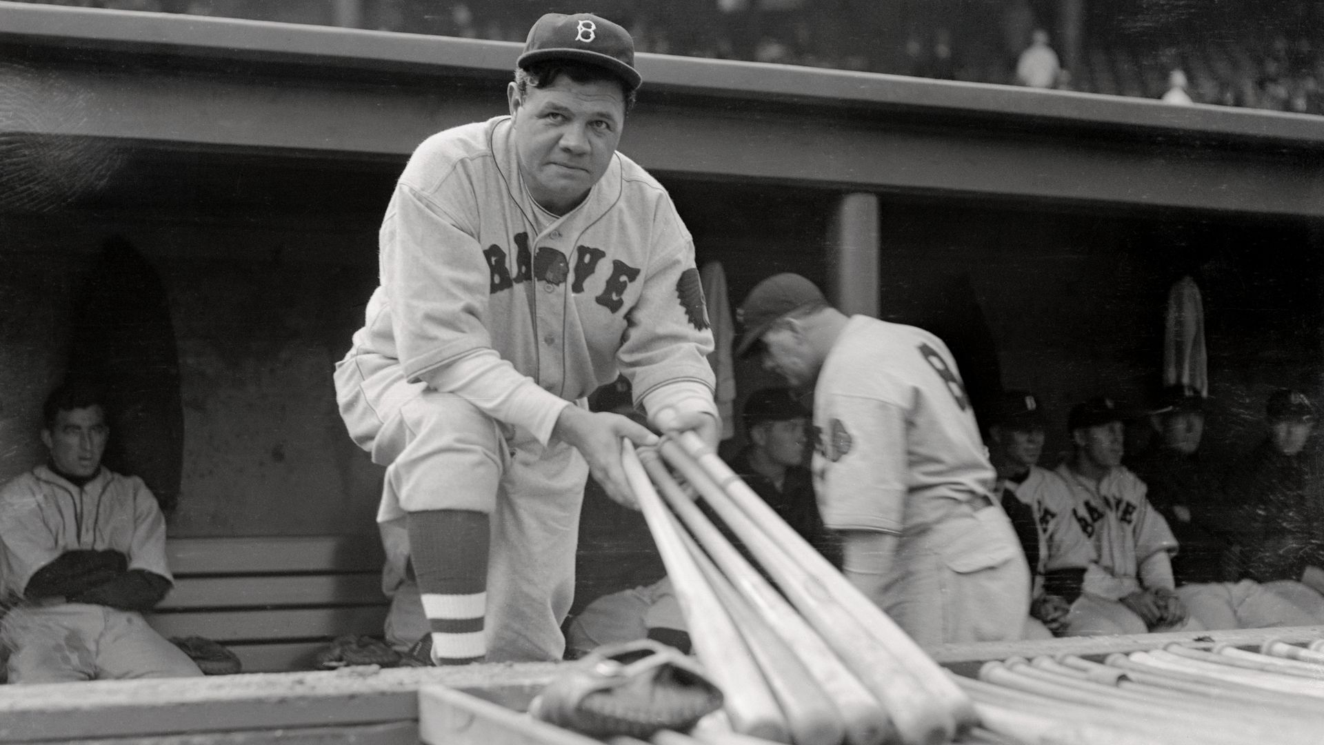 babe ruth with the boston braves