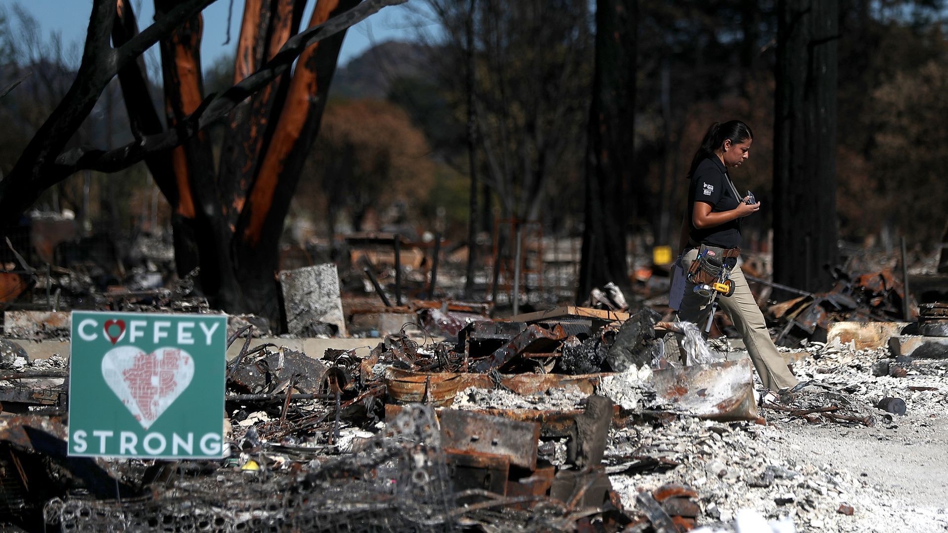 Photo of Coffey Park home destroyed in 2017 California fire