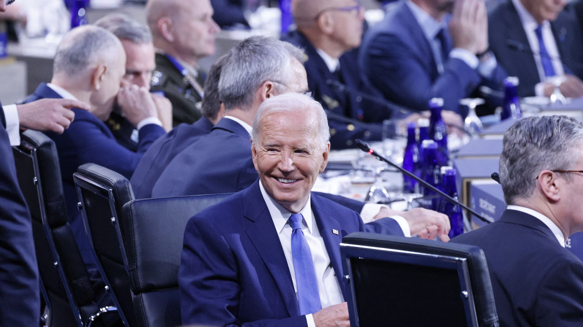 President Biden at a working session of the NATO Summit
