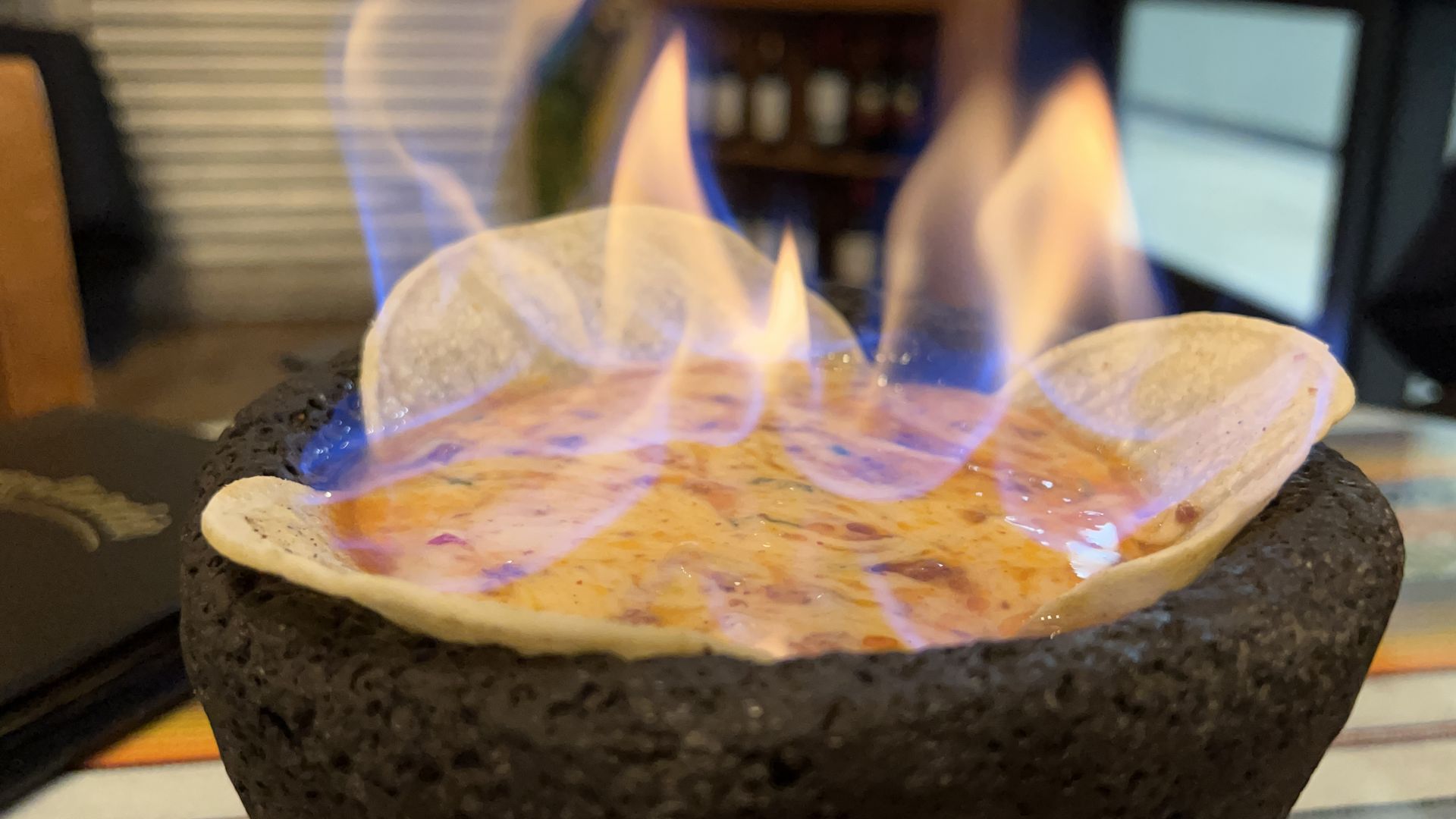 cheese on fire