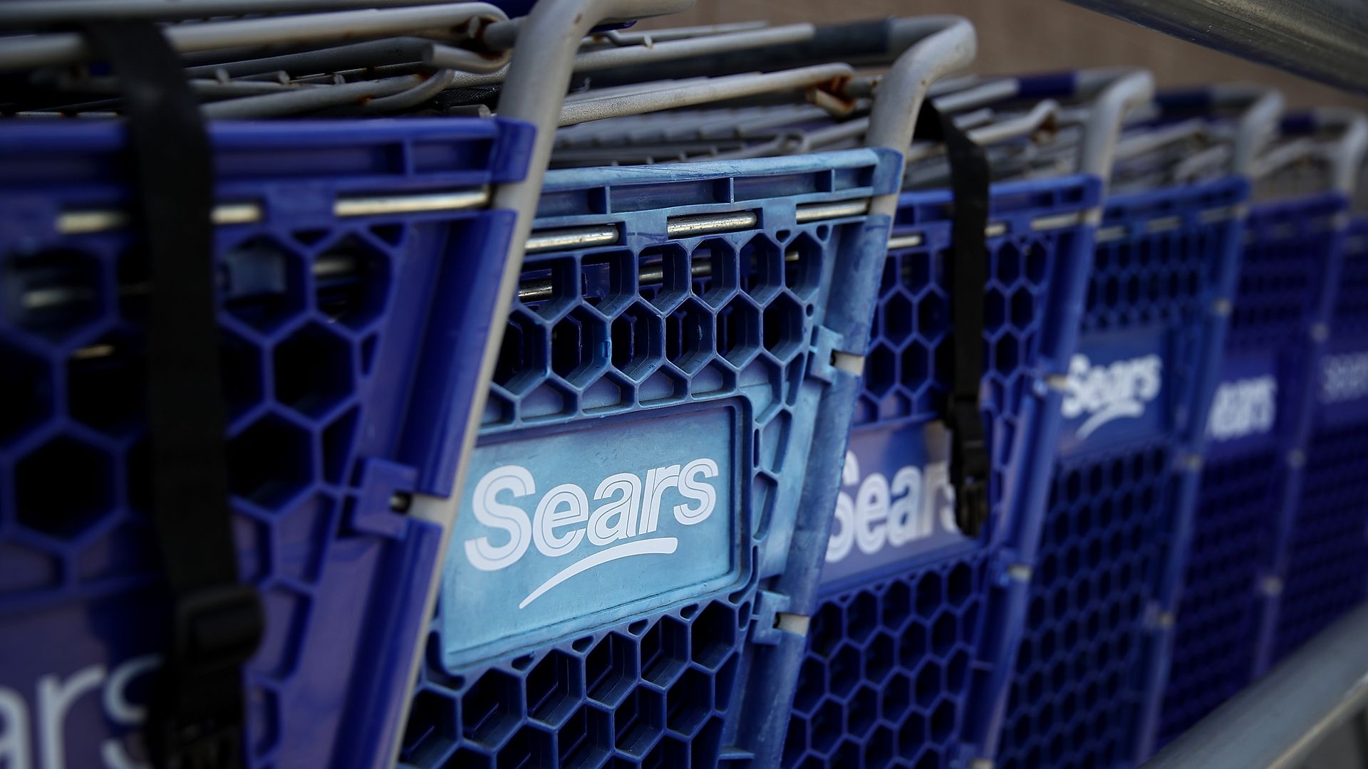 Sears logo on cart.