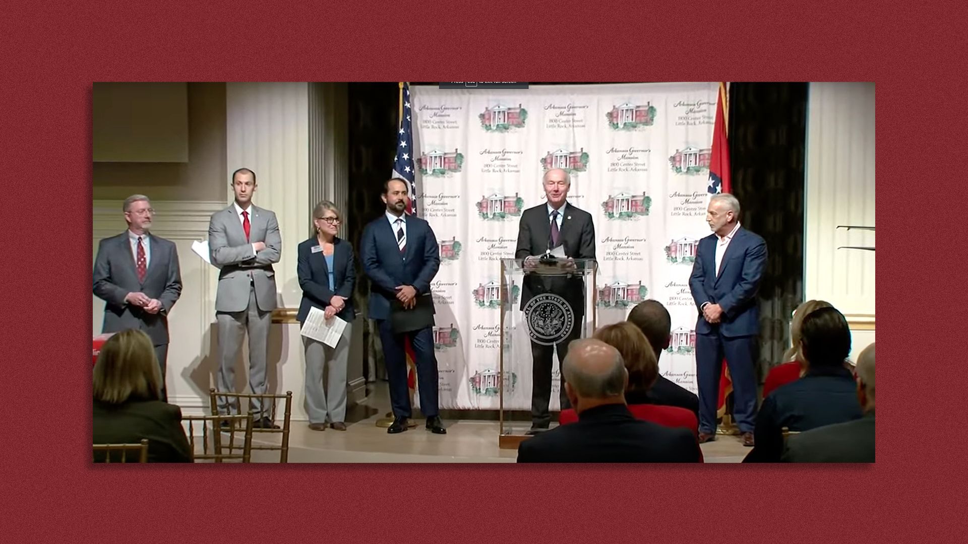 Gov. Asa Hutchinson announces members of the Arkansas Council on Future Mobility.