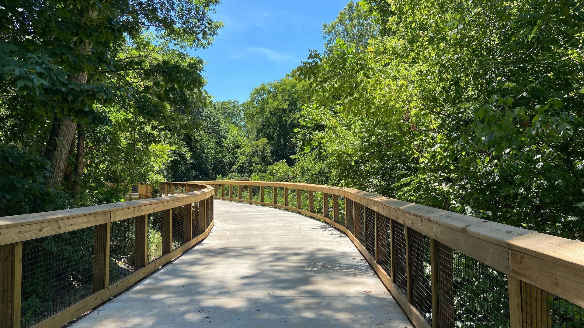 Mecklenburg County expects to have around 78-79 miles of greenway completed by the end of 2024. Photo: Ashley Mahoney/Axios