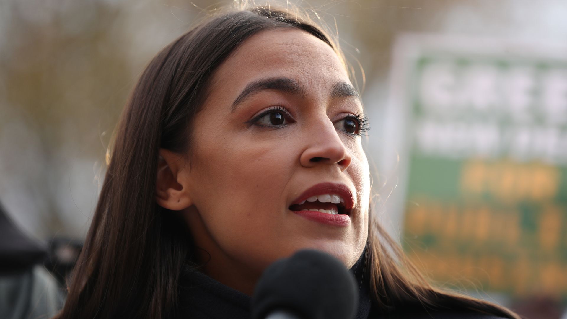 Rep. Alexandria Ocasio-Cortez speaks during a news conference outside the U.S. Capitol November 14, 2019 in Washington, DC. 