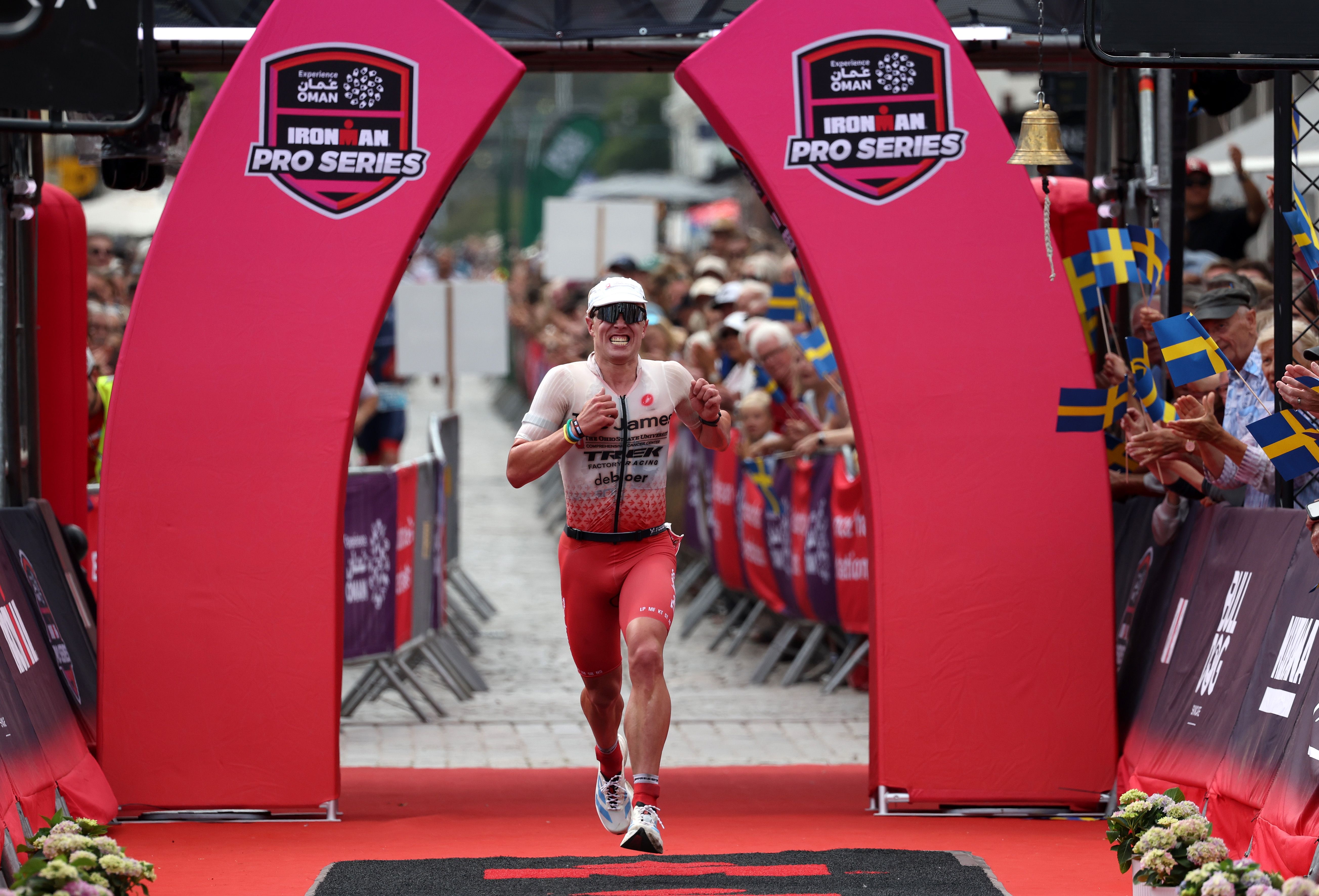 Athlete in Ironman race