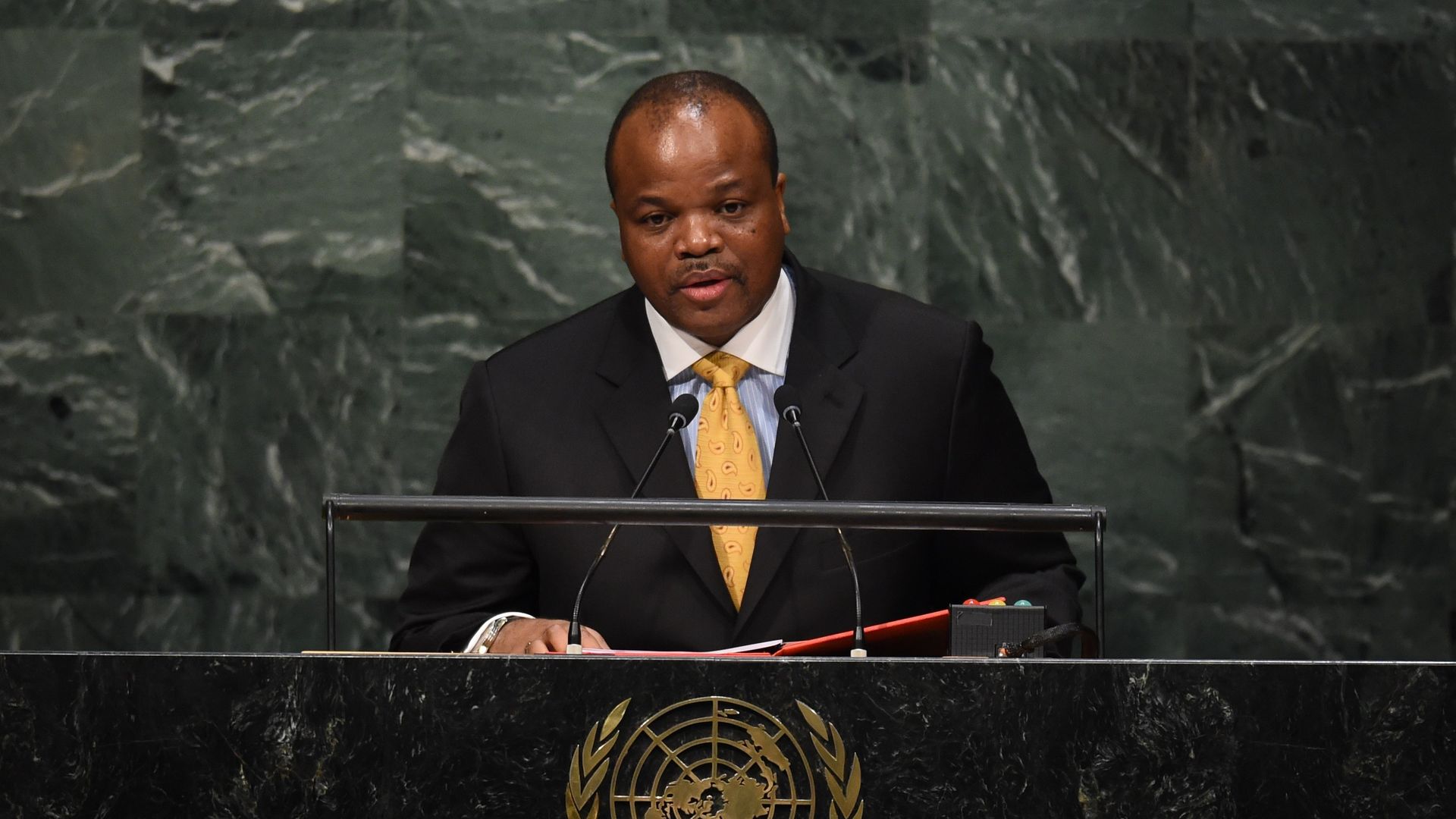 King Mswati III, Head of State of the Kingdom of Swaziland 
